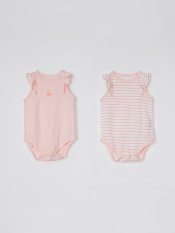 2 pieces baby bodysuit set