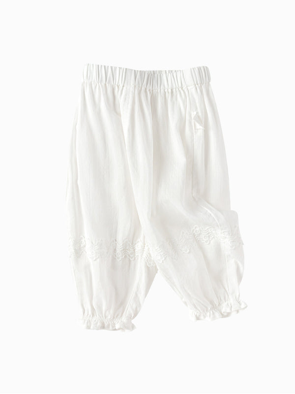 baby girl pants with embroidery