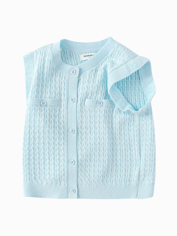 knitted girl vest