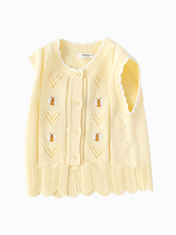 knitted girl vest
