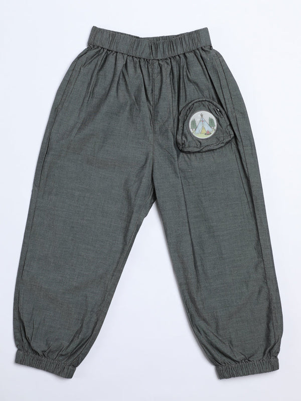 Boys' Elastic Waist Jogger Pants with Print