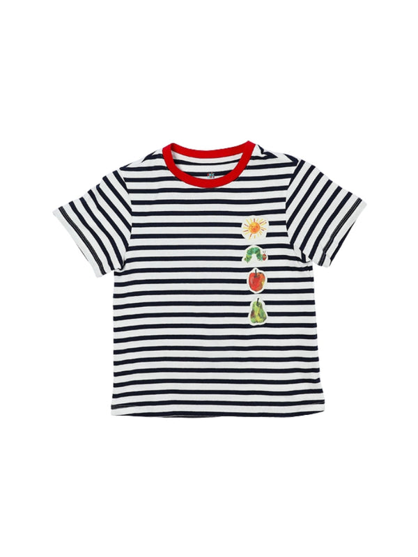 Boys' Striped T-Shirt with Small Prints