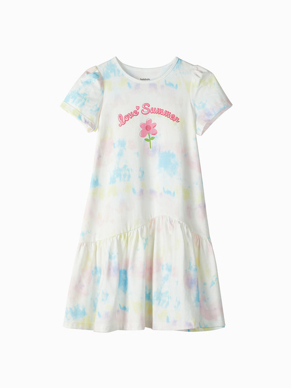 tie-dye printed dress