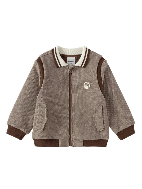 Boys' Zip-Up Jacket With Patch