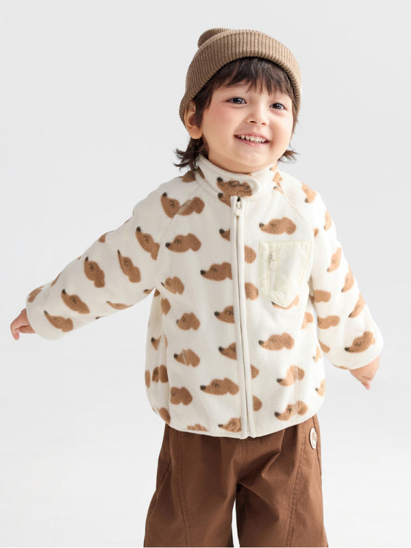 Boys' Fleece Jacket with Front Zipper