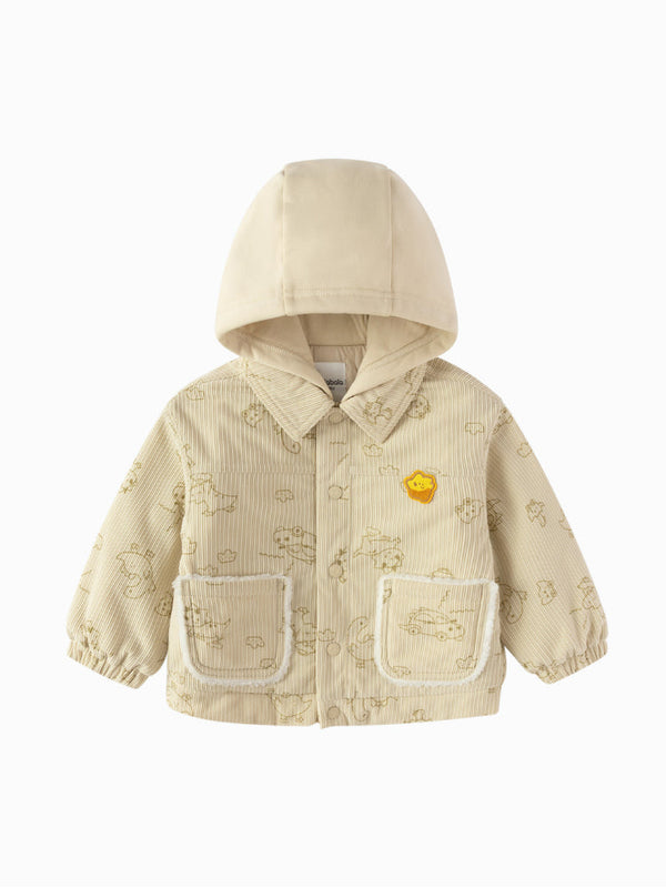 Boys' Corduroy Jacket with Hood