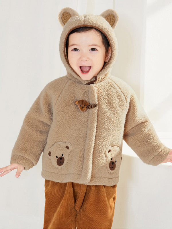 Boys' Fleece Jacket with Hood and Ears