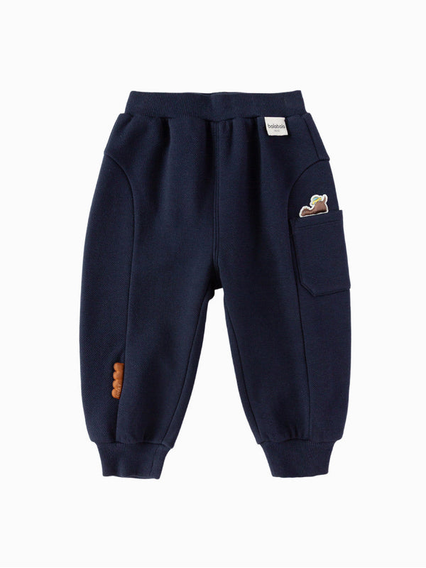Boys' Jogger Pants with Side Pocket and Patch