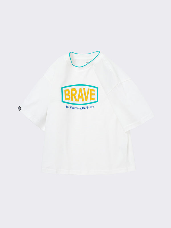 T-shirt with wording print