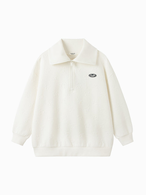 textured sweatshirt