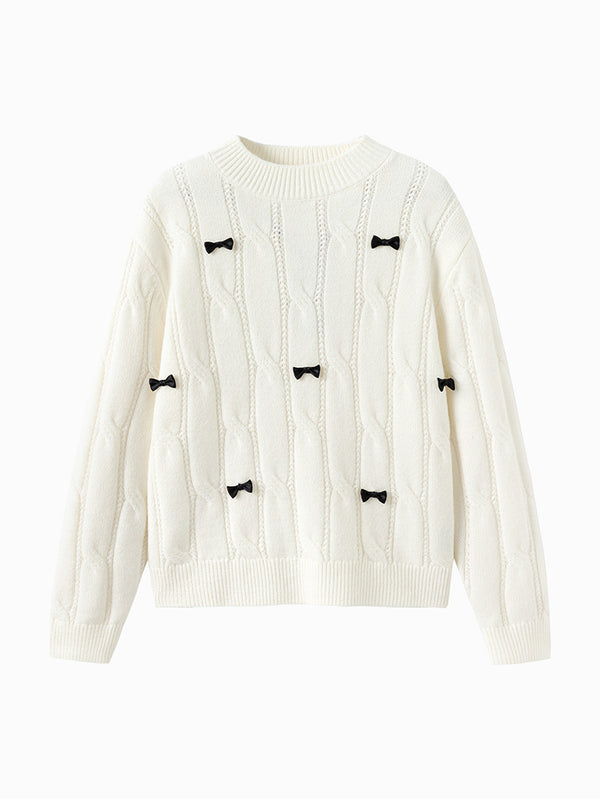 textured knitted pullover