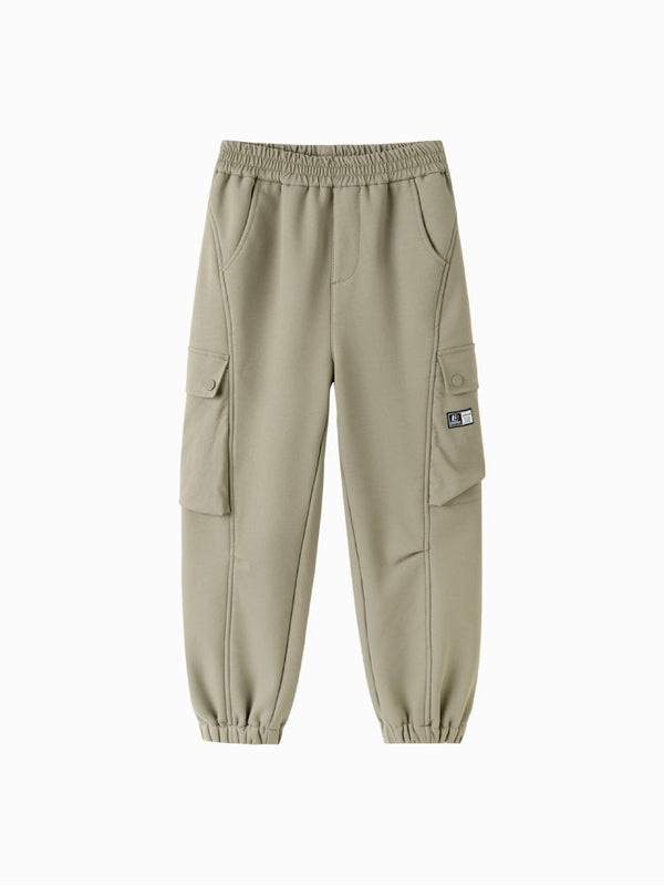 Boys' Cargo Jogger Pants with Side Pockets