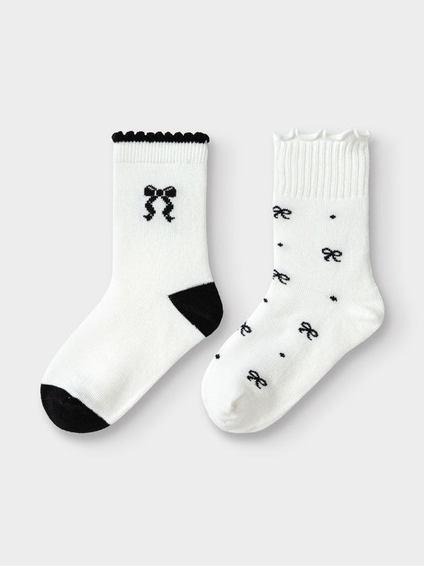 2 Pairs Kids Cotton Socks