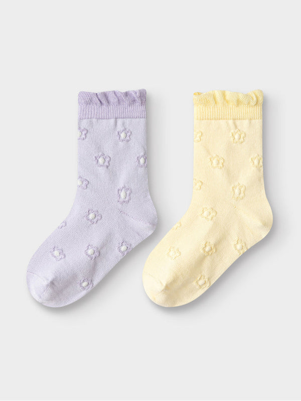 2 Pairs Kids Cotton Socks