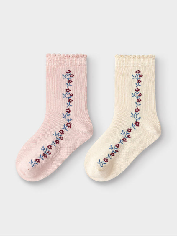 2 Pairs Kids Cotton Socks