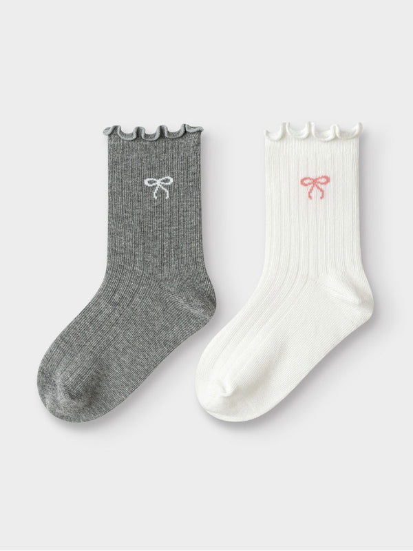 2 Pairs Kids Cotton Socks