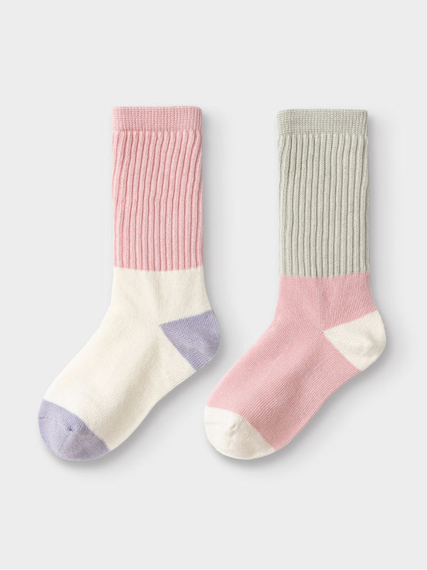 2 Pairs Kids Cotton Socks