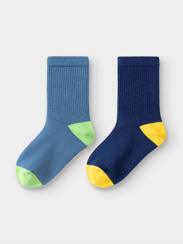 2 Pairs Kids Cotton Socks