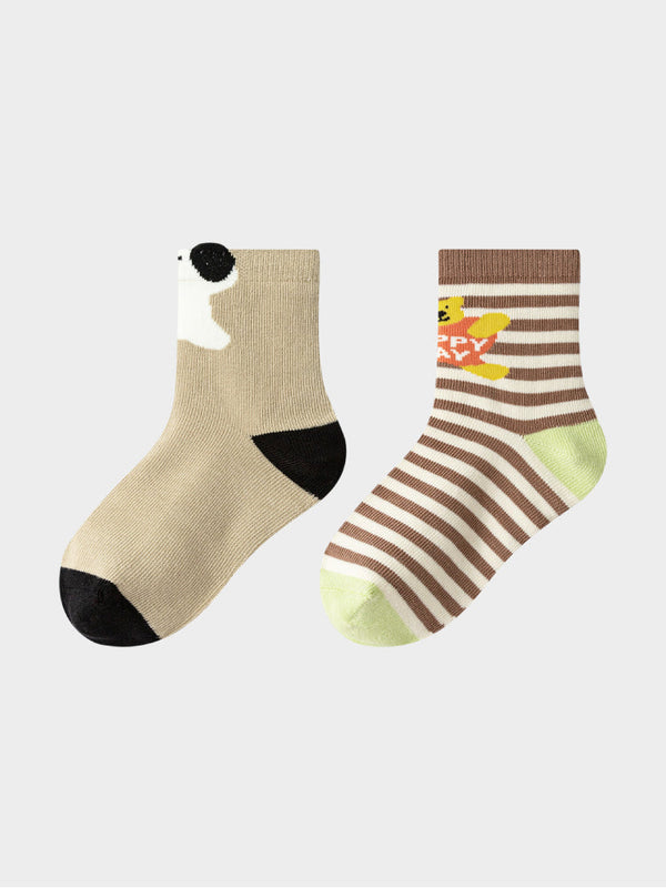 2 Pairs Kids Cotton Socks