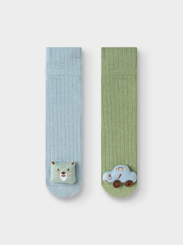 2 Pairs Kids Cotton Socks