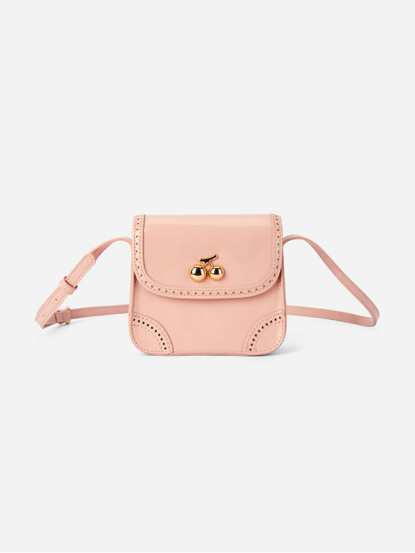 Mini Crossbody Bag with Cherry Accent